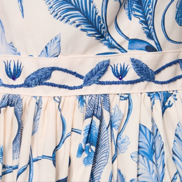 Agua By Agua Bendita Lima printed cotton mini dress - Picture 5 of 14